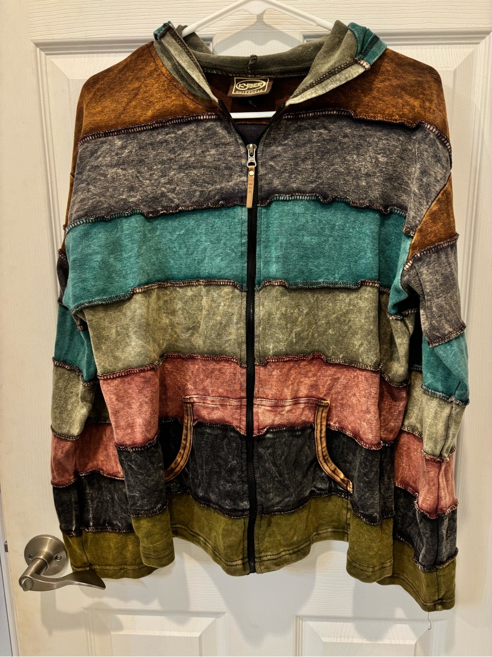 Kyber Boho Patchwork Zip Up Hoodie